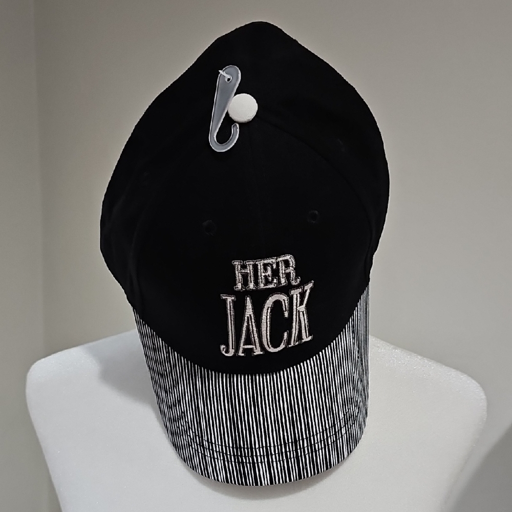 Disney Her JACK Black and White Striped Cap
